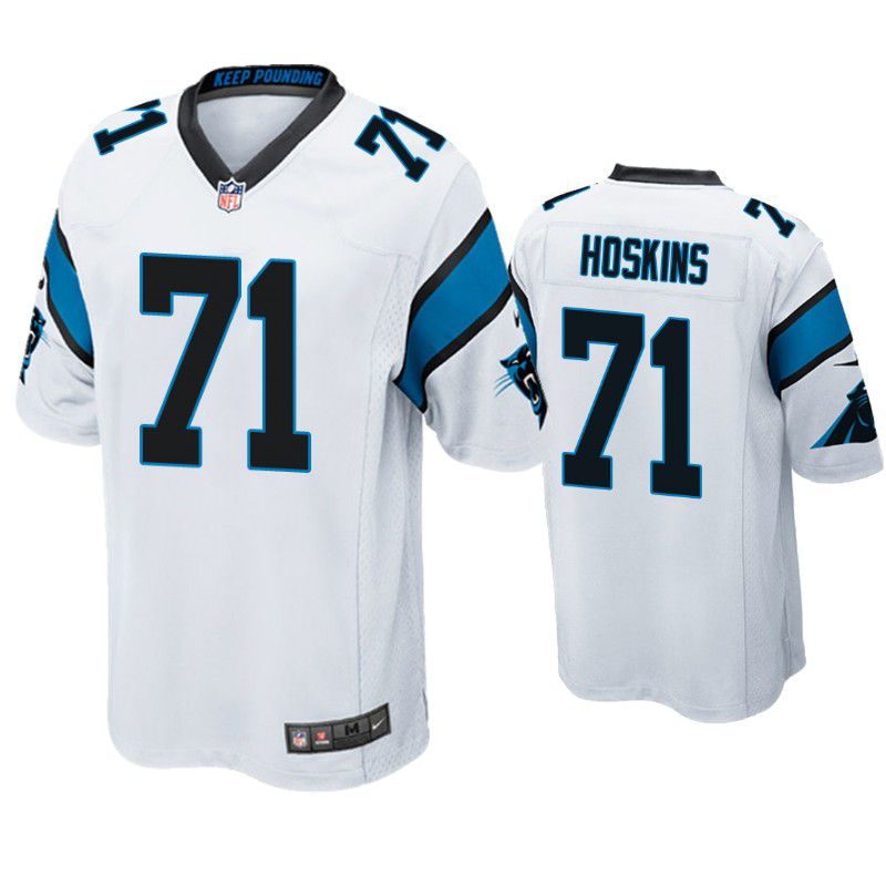Men Carolina Panthers 71 Phil Hoskins Nike White Game NFL Jersey